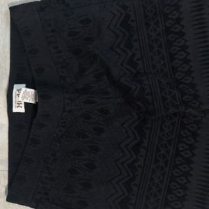 Mudd Print Black Leggings